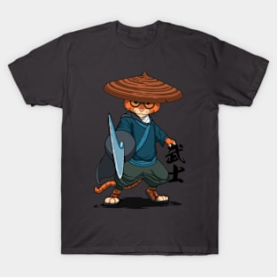 Green eye zamurai. T-Shirt